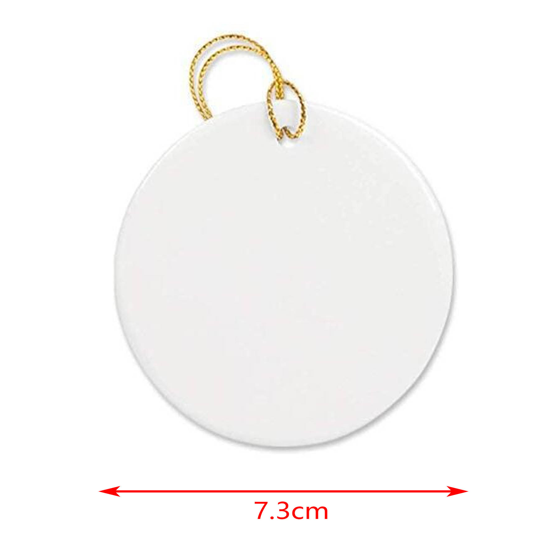 Ceramic Circle Christmas Ornament 3