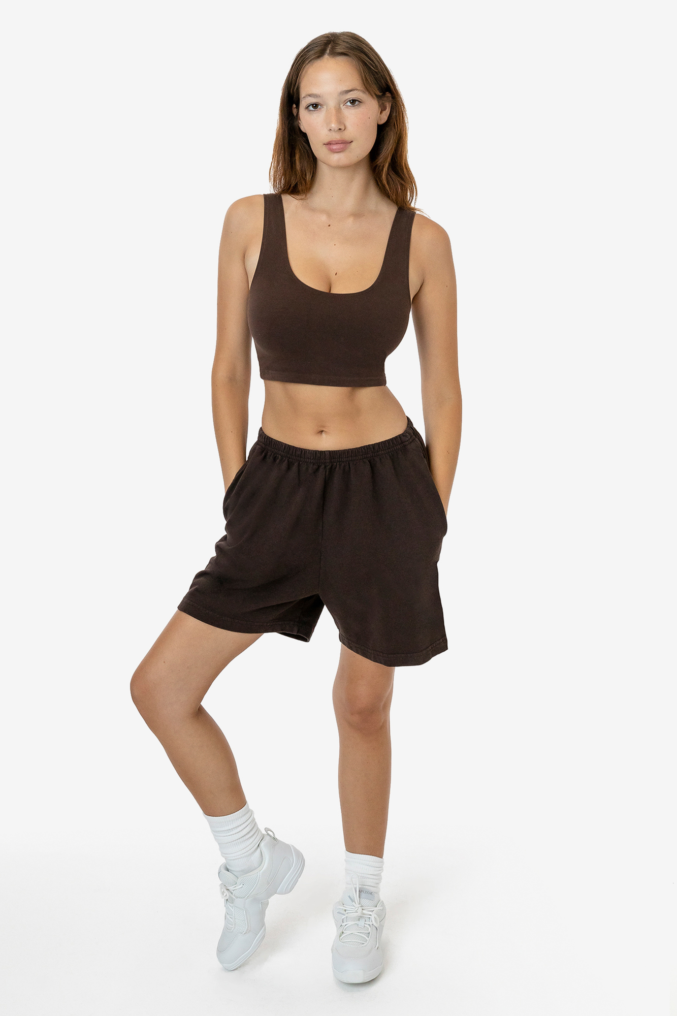 WOMEN'S GARMENT DYE FRENCH TERRY KOOL SHORTS 9