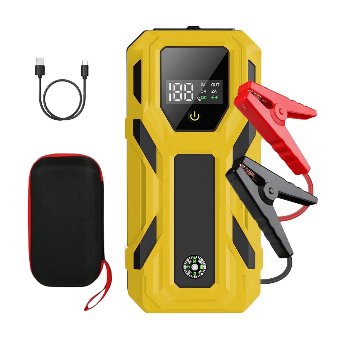 12V Car Jump Starter for up to 6.0L Gasoline or 3.0L Diesel 6