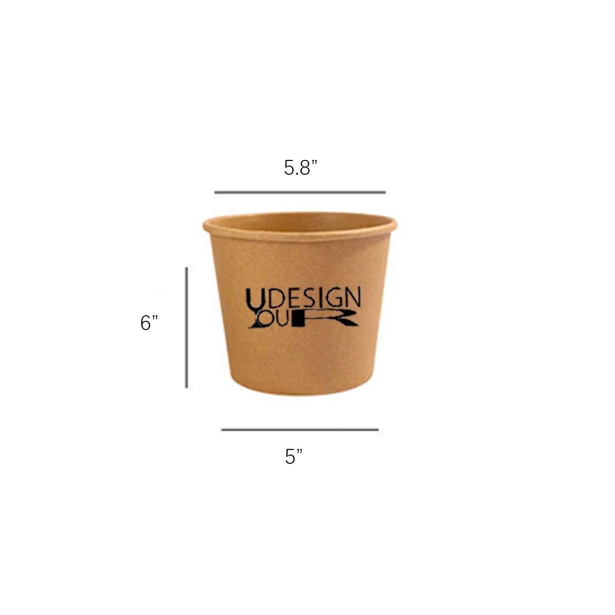 60oz Disposable Paper Popcorn Bucket 3