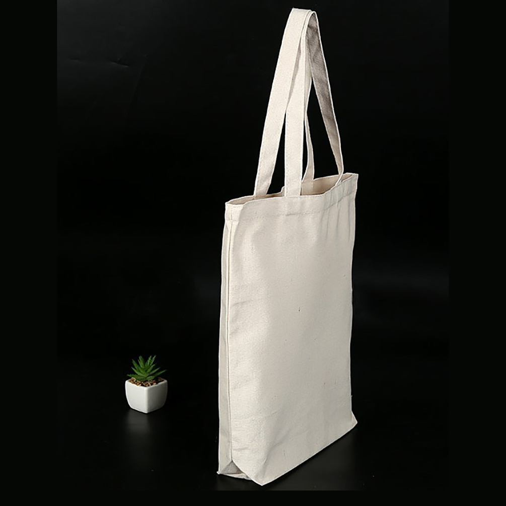 Canvas Grocery/Shopping Bag with bottom, custom tote bag with logo imprint 2