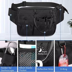 Multi Compartment Medical Gear Pocket Nursing Organizer Belt 5