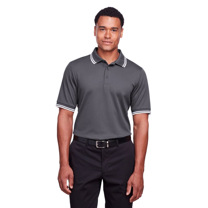 Devon & Jones Men's CrownLux Performance™ Plaited Tipped Polo 24