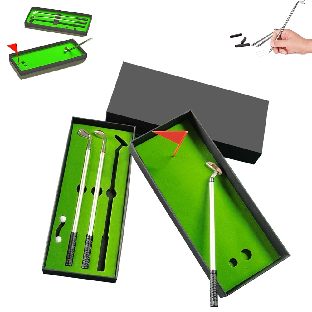 Mini Desktop Golf Ball Pen Gift Set 1