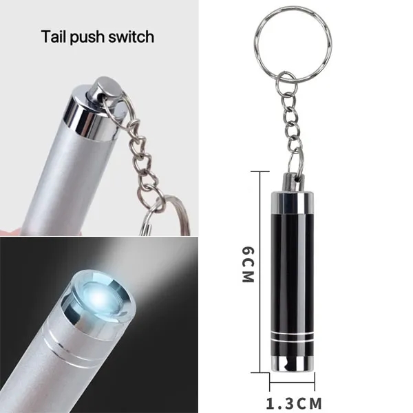 Mini LED Flashlight Aluminum Alloy Keychain 1