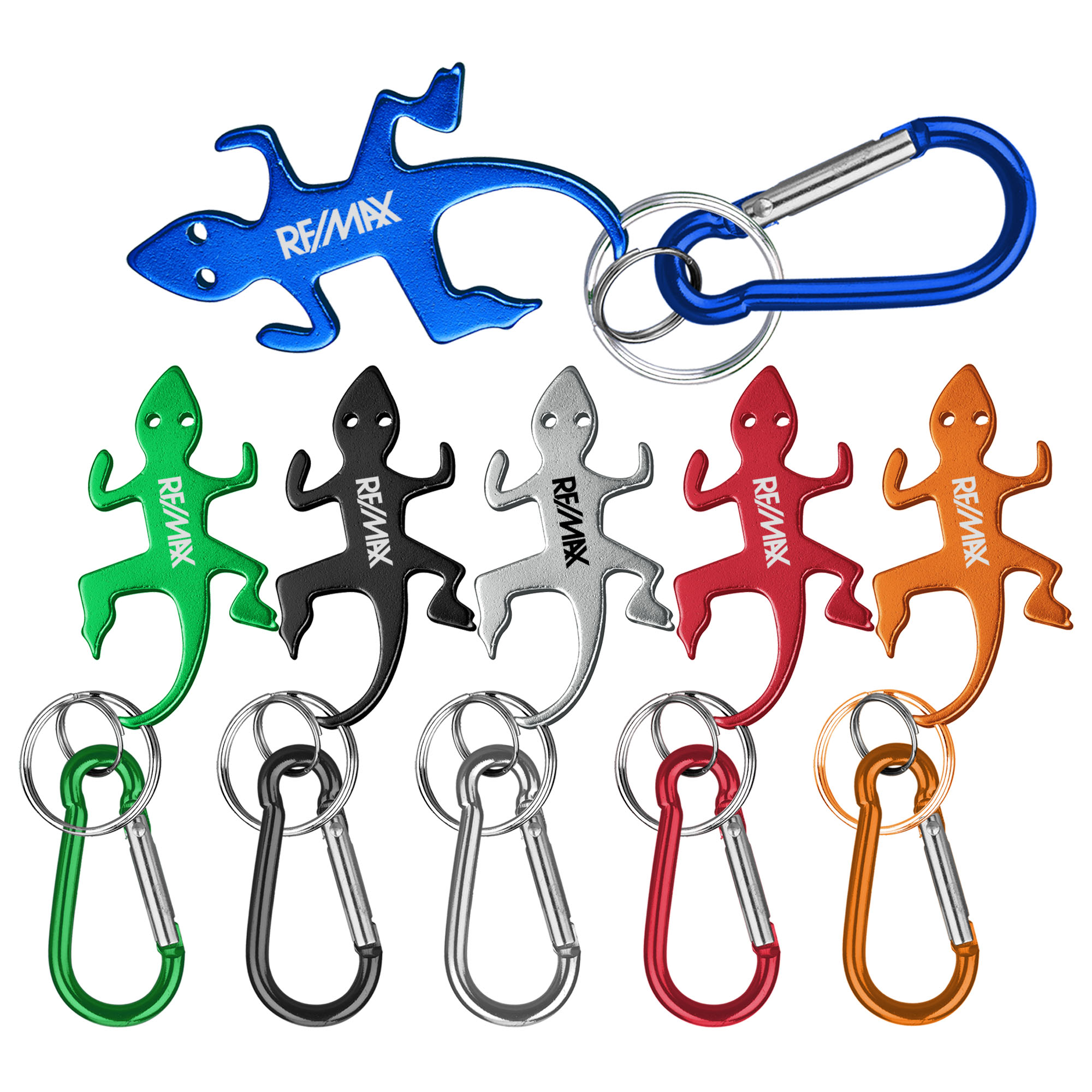 Lizard Shaped Bottle Opener Key Holder and Carabiner