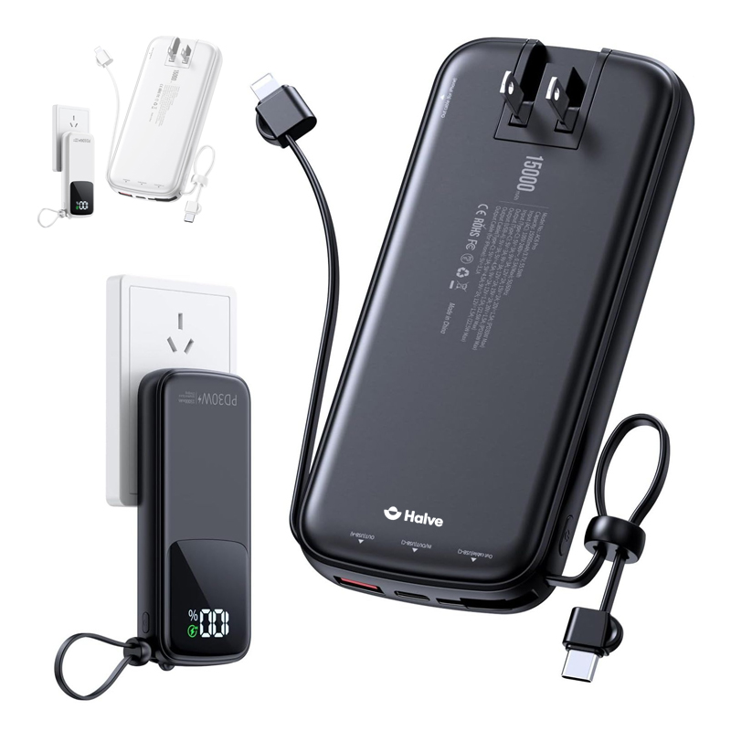 Portable Charger With Built In Plug 2
