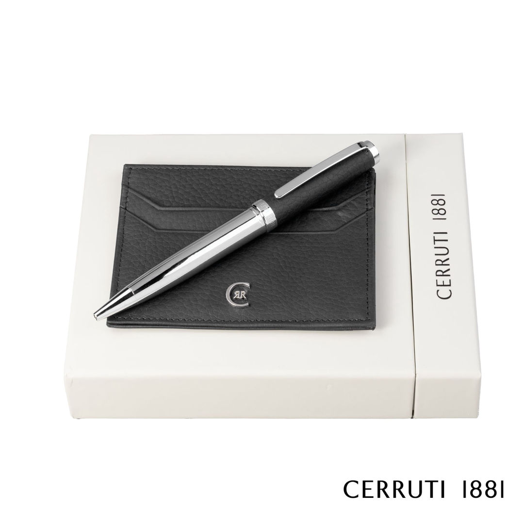 Cerruti 1881® Hamilton Card Holder & Ballpoint Pen Gift Set 4