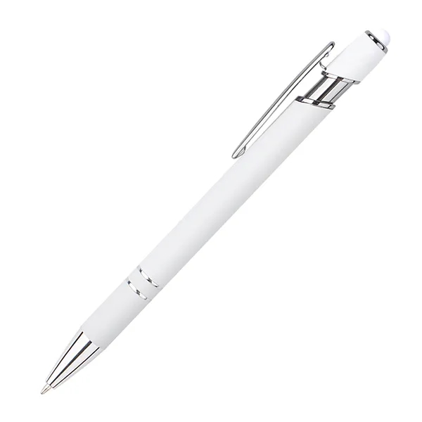 Full Color White Alpha Soft Touch Stylus Pen 11