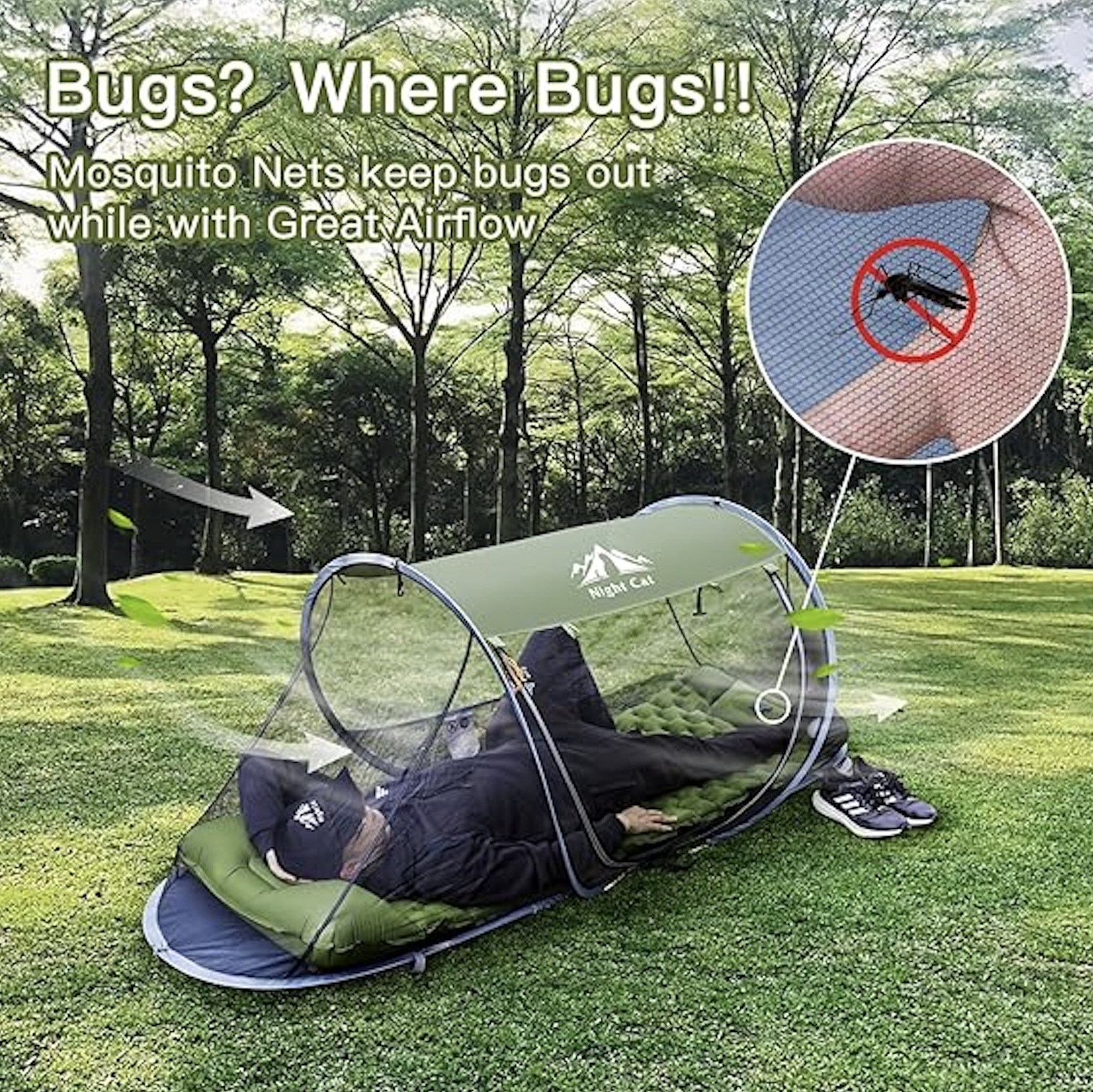 Mosquito Net Screen Tent/Instant Pop up Screen Tent for Camping 2