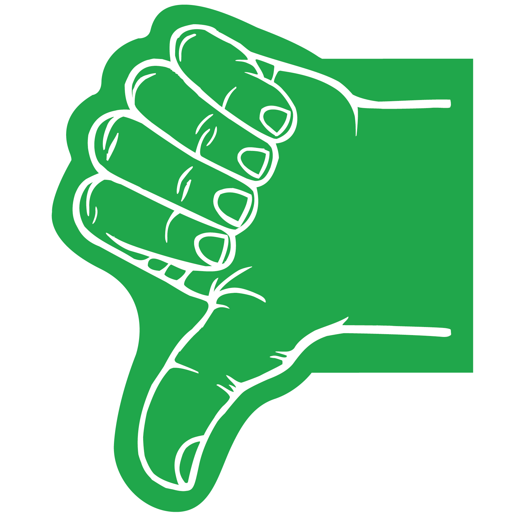 Thumb Foam Hand Mitt 30