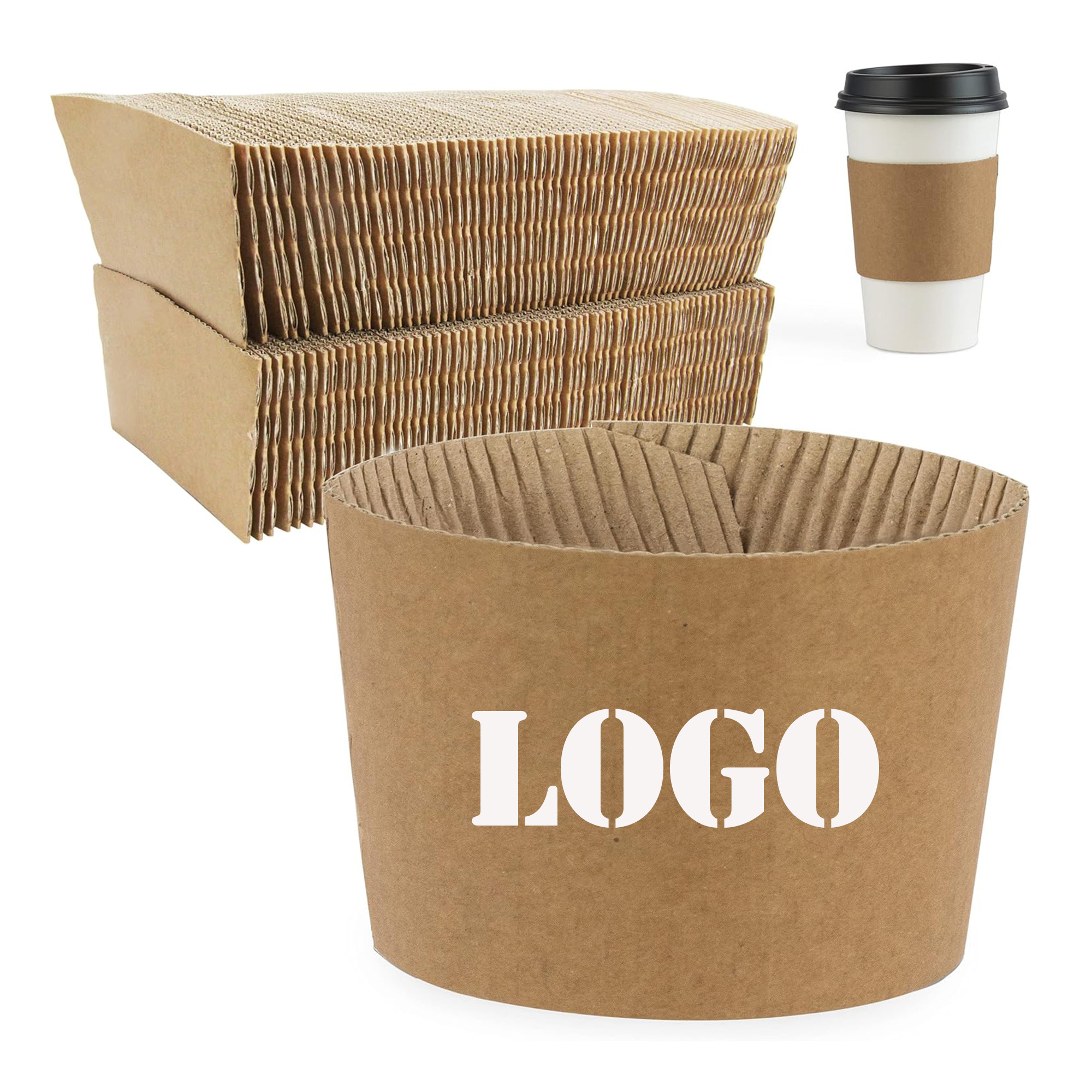 Kraft Coffee Cup Sleeves 1