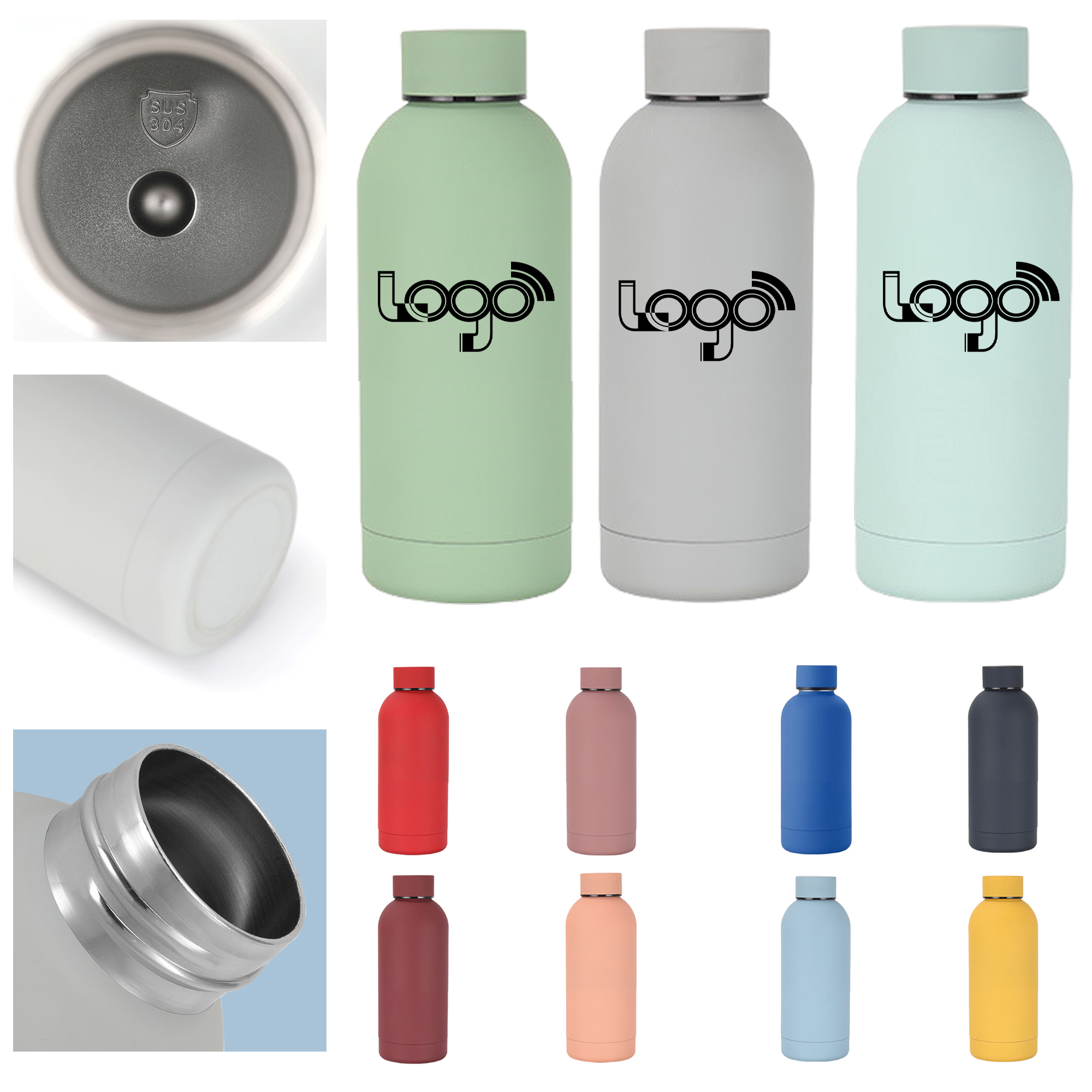 Slim Stainless Steel Insulated Water Bottle 2