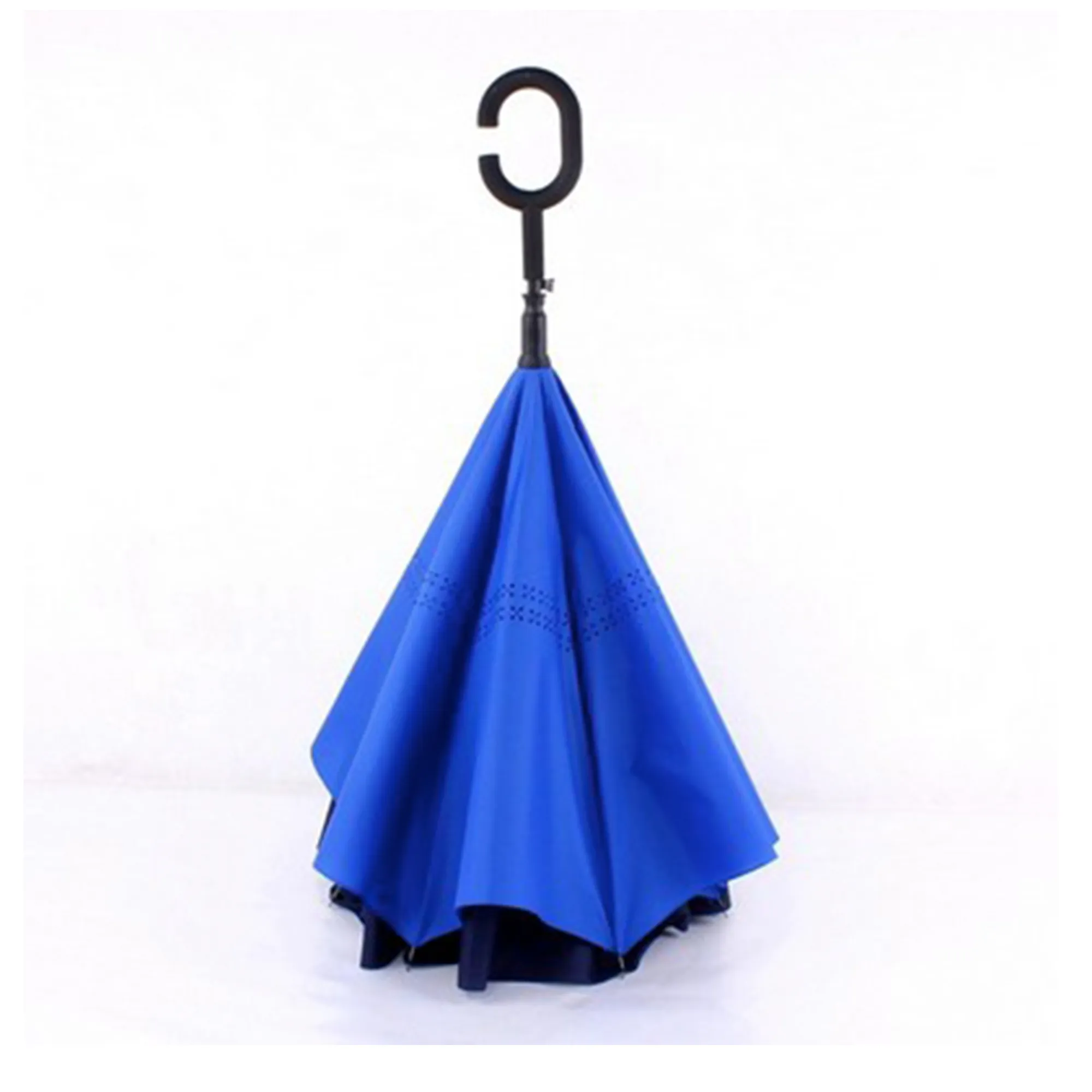 Reverse Upside Down Umbrella With C-Shaped Handle 2