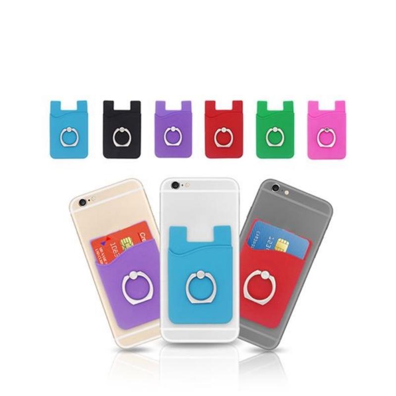 Silicone Phone Wallet w/ Finger Ring Holder 6