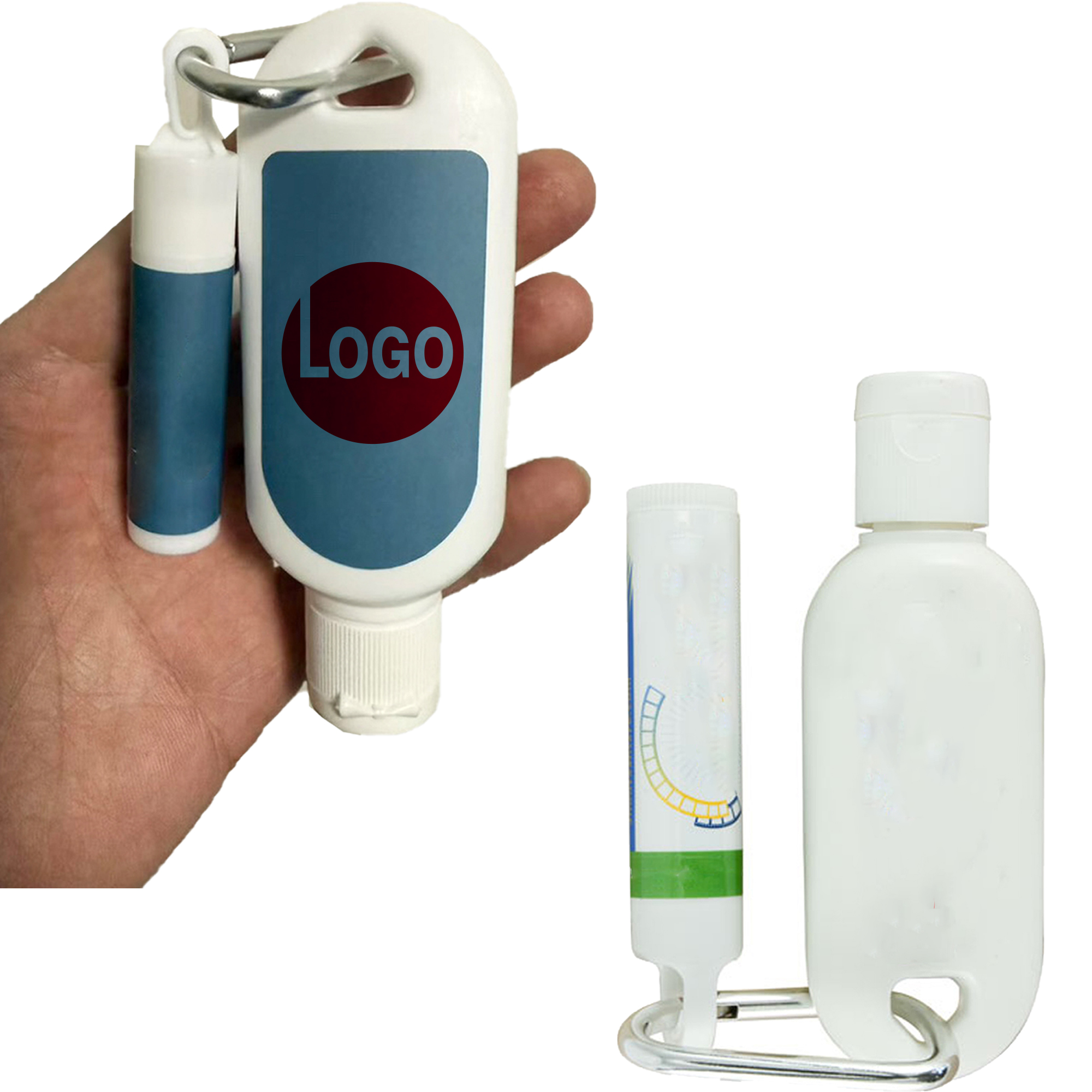 Outdoor Sun Care Kit with Lip Balm and Carabiner 2
