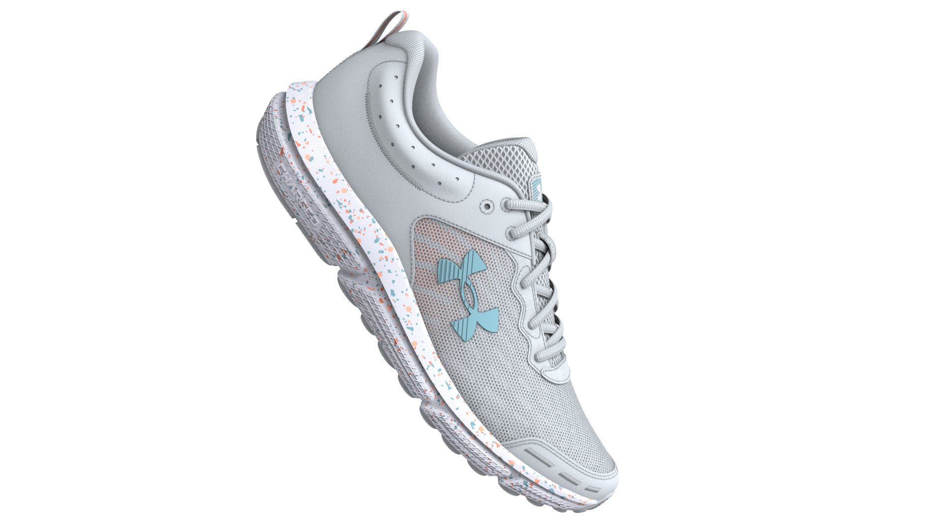Women's UA Charged Assert 10 Wide (D) Paint Splatter Running Shoes 1