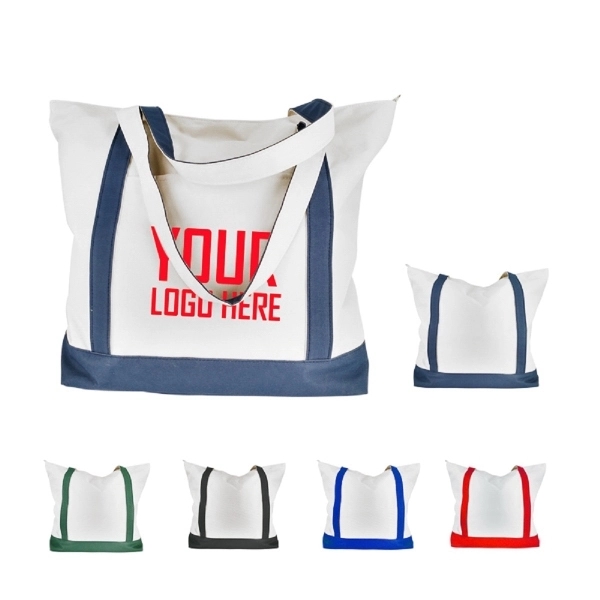 Full Color Canvas Carry-All Tote bag, custom tote bag with logo imprint 2
