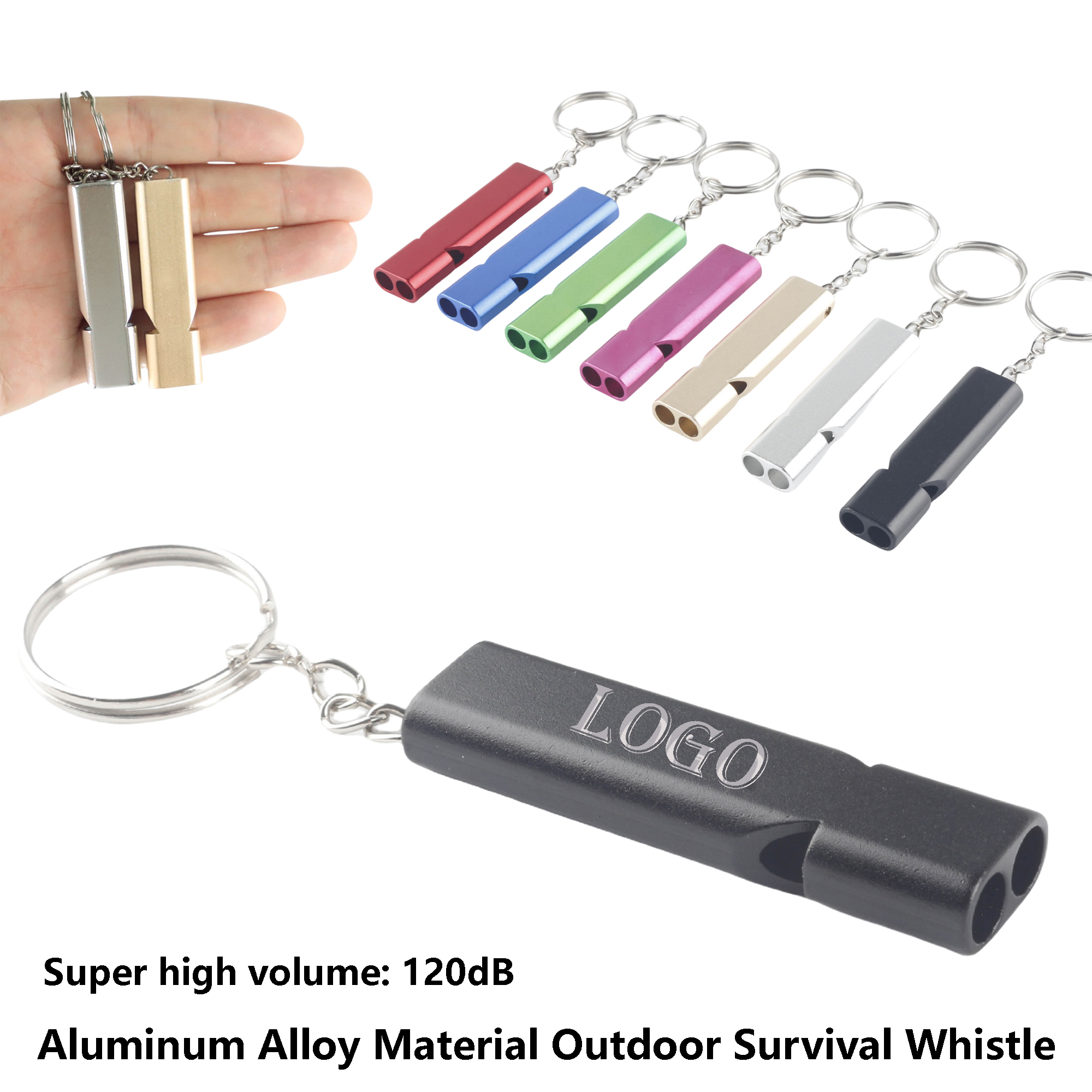 High-Frequency Survival Whistle with Dual-Tone Alarm - Compact Emergency Signal Tool for Outdoor/Hi 1