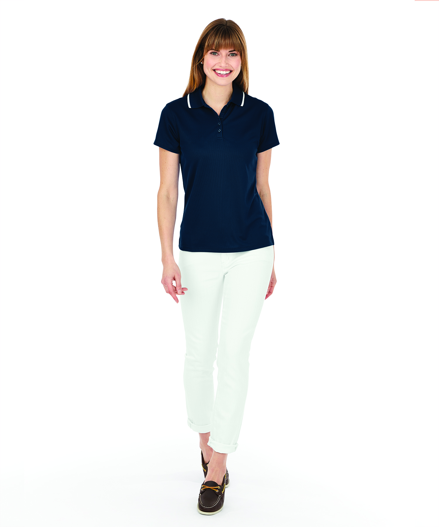 Women's Classic Solid Wicking Polo 7