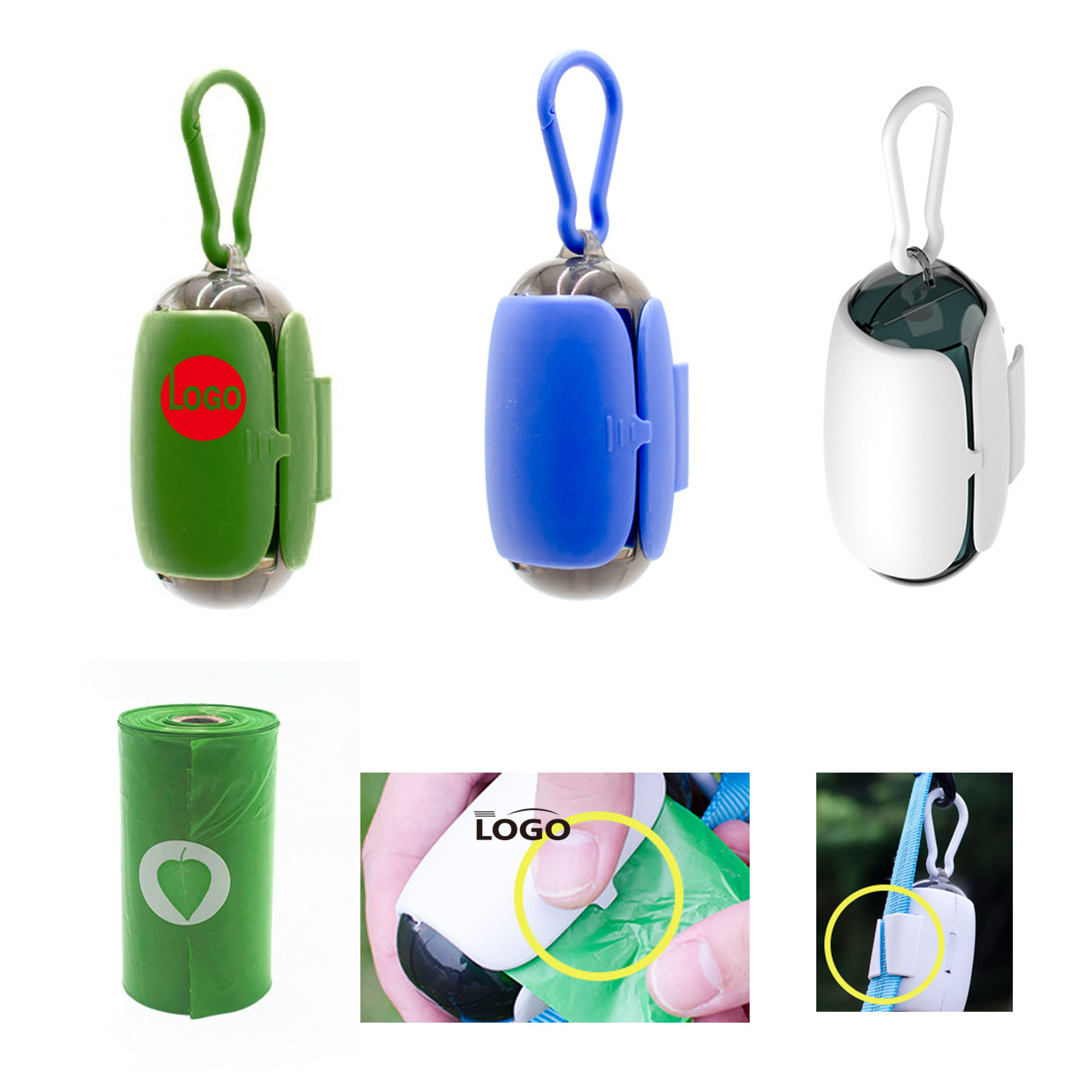 MOQ100 Biodegradable Pet Waste Hanging Bag Set 2