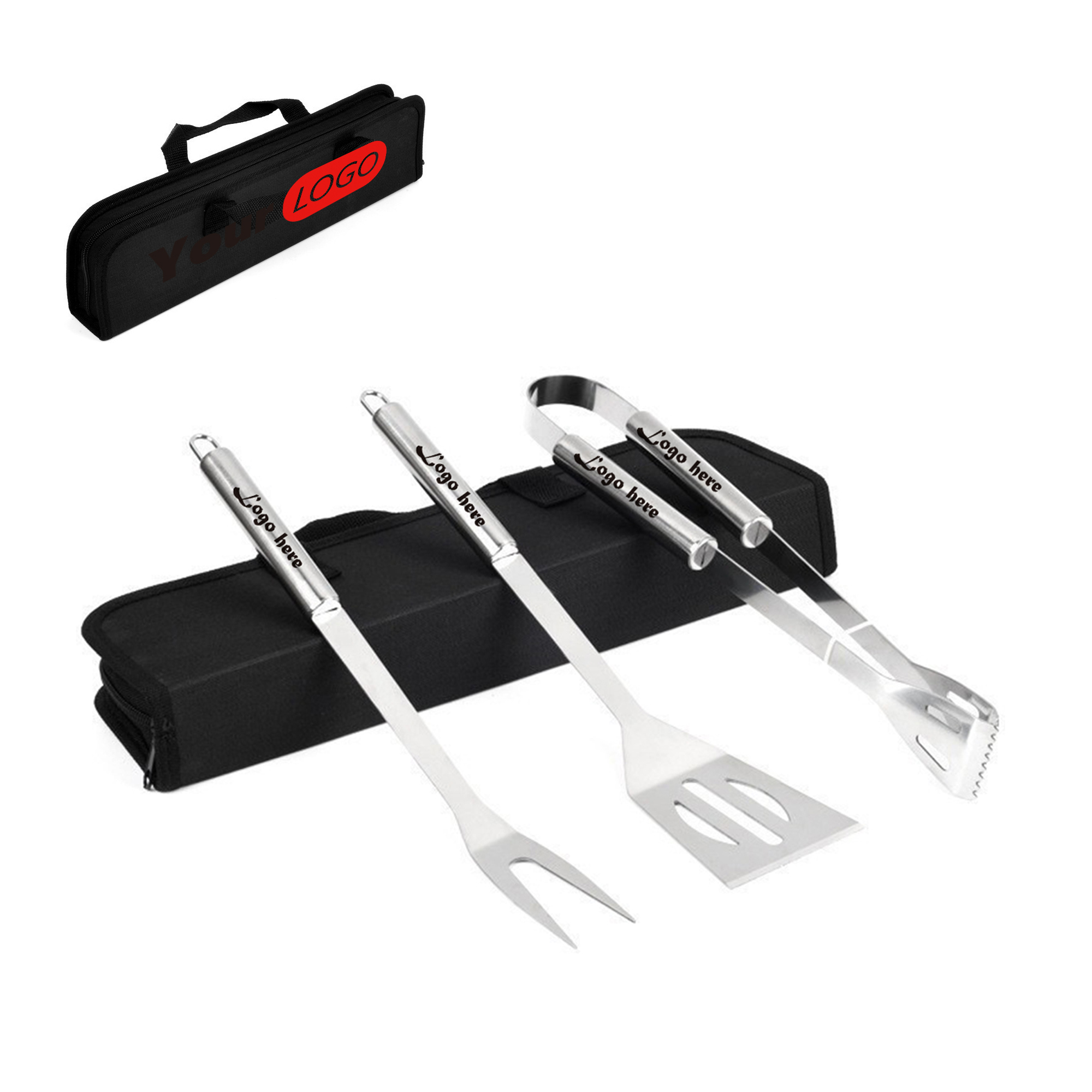 MOQ50 Custom BBQ Tool Set with Carrying Bag for Promotions 2