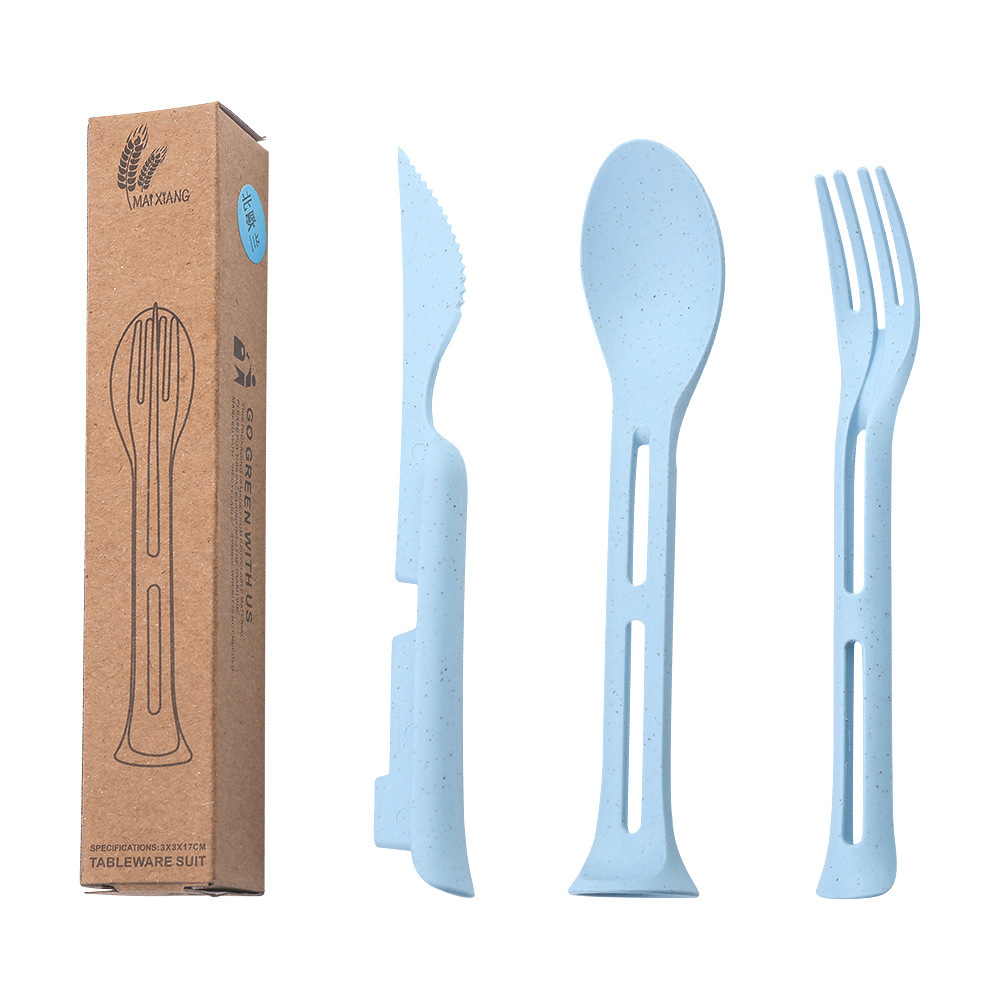 3 In 1 Spoon Fork Knife Cutlery Set 2