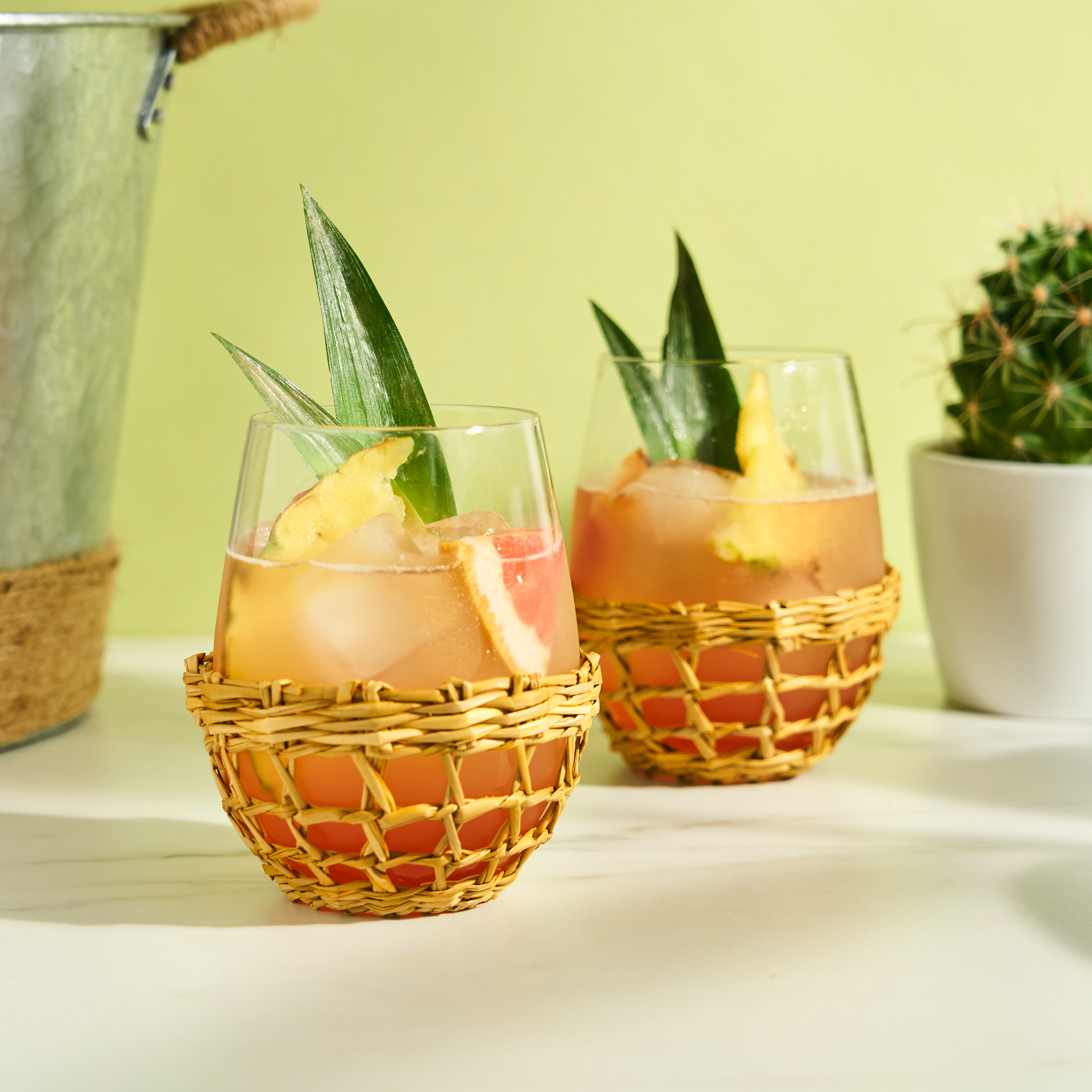 Twine Living® Island Stemless Wine Glass, set of 2 2
