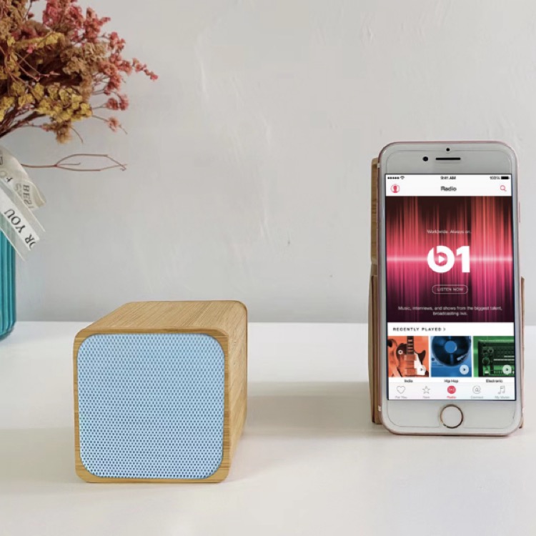 Bamboo Cube BT 5.0 Speaker 3