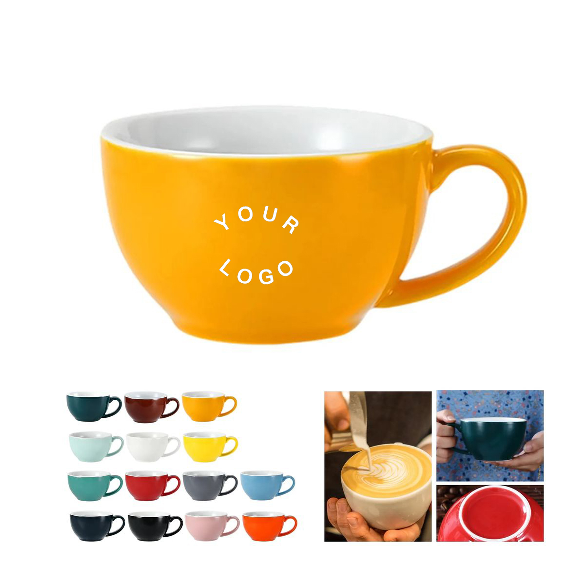 Ceramic Coffee Cup Saucer for Tea or Espresso 6