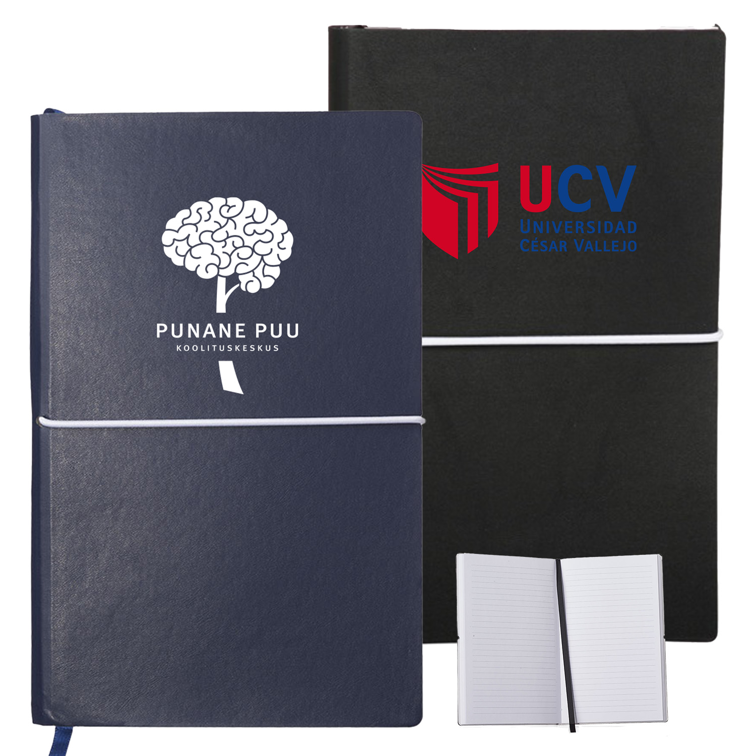 Softcover Notebook w/ Custom Imprint & Elastic Closing Band 3