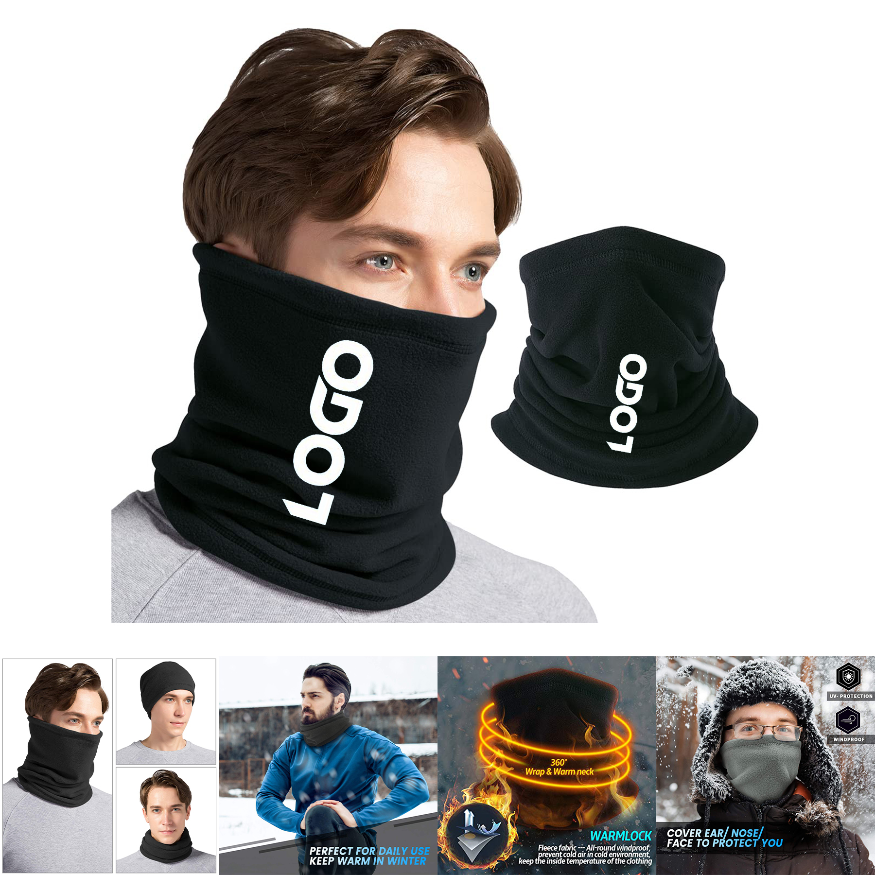 Fleece Neck Warmer Gaiter