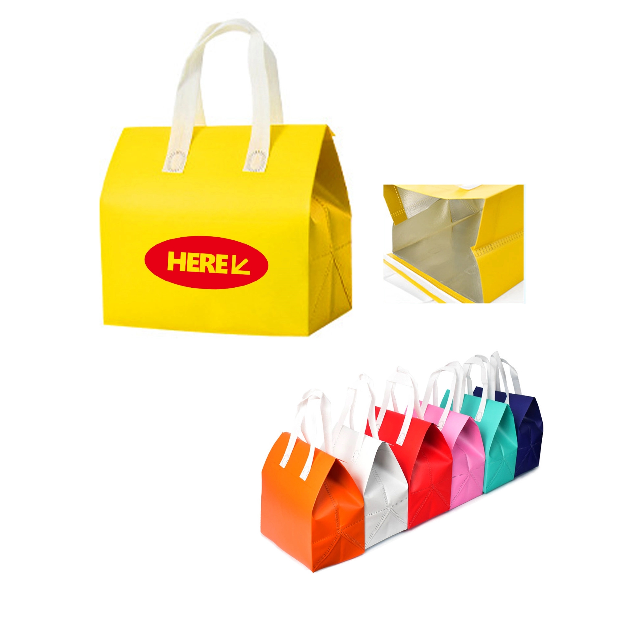 Large Insulated Lunch Tote Bag 1