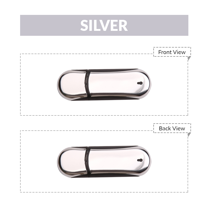 64GB Rounded and Rectangular USB Flash Drive 2
