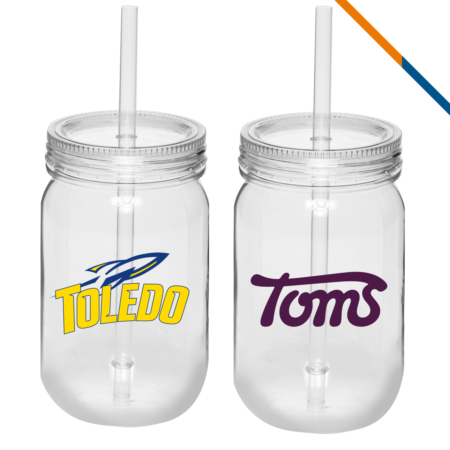 Omiber Plastic Mason Jar - 24 oz. 2