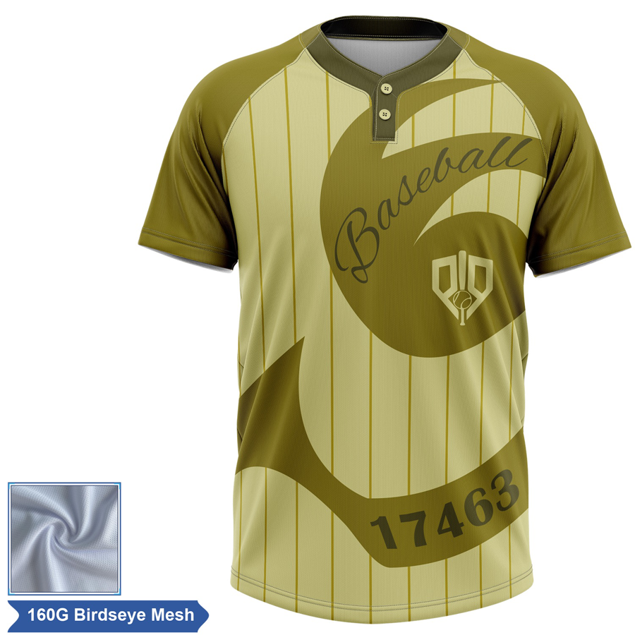 Rush - Men's & Kids' Sublimation 2-Button Baseball Jersey - 3