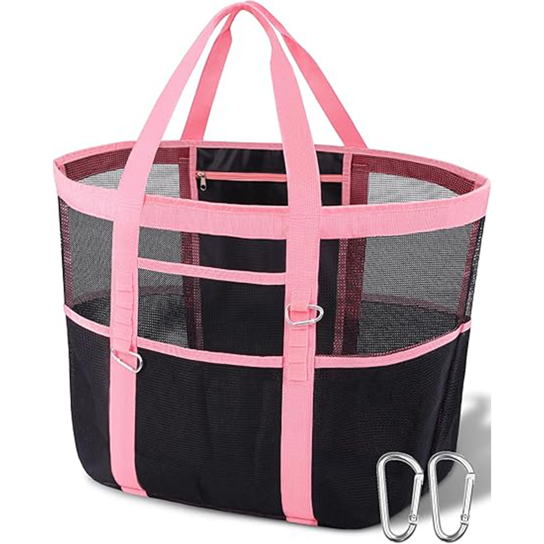 Mesh Large Beach Tote Bag, custom tote bag with logo imprint 6