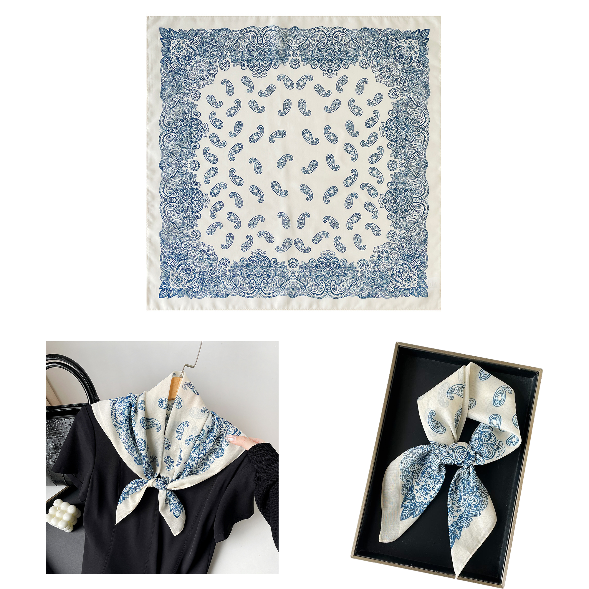 Custom-Made Mulberry Silk Decorative Scarf 5