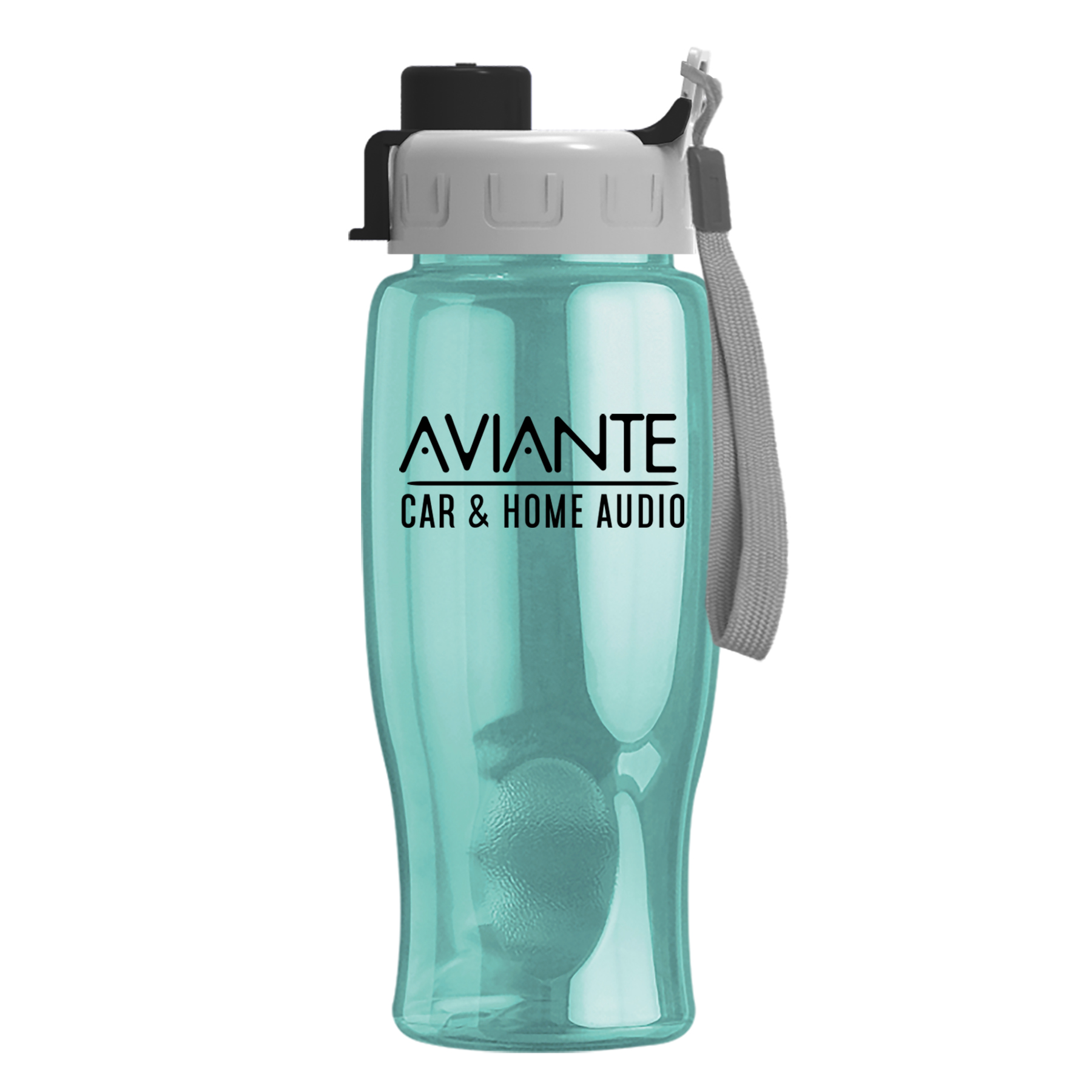 Poly-pure - 27 oz. Transparent Bottle with Quick Snap