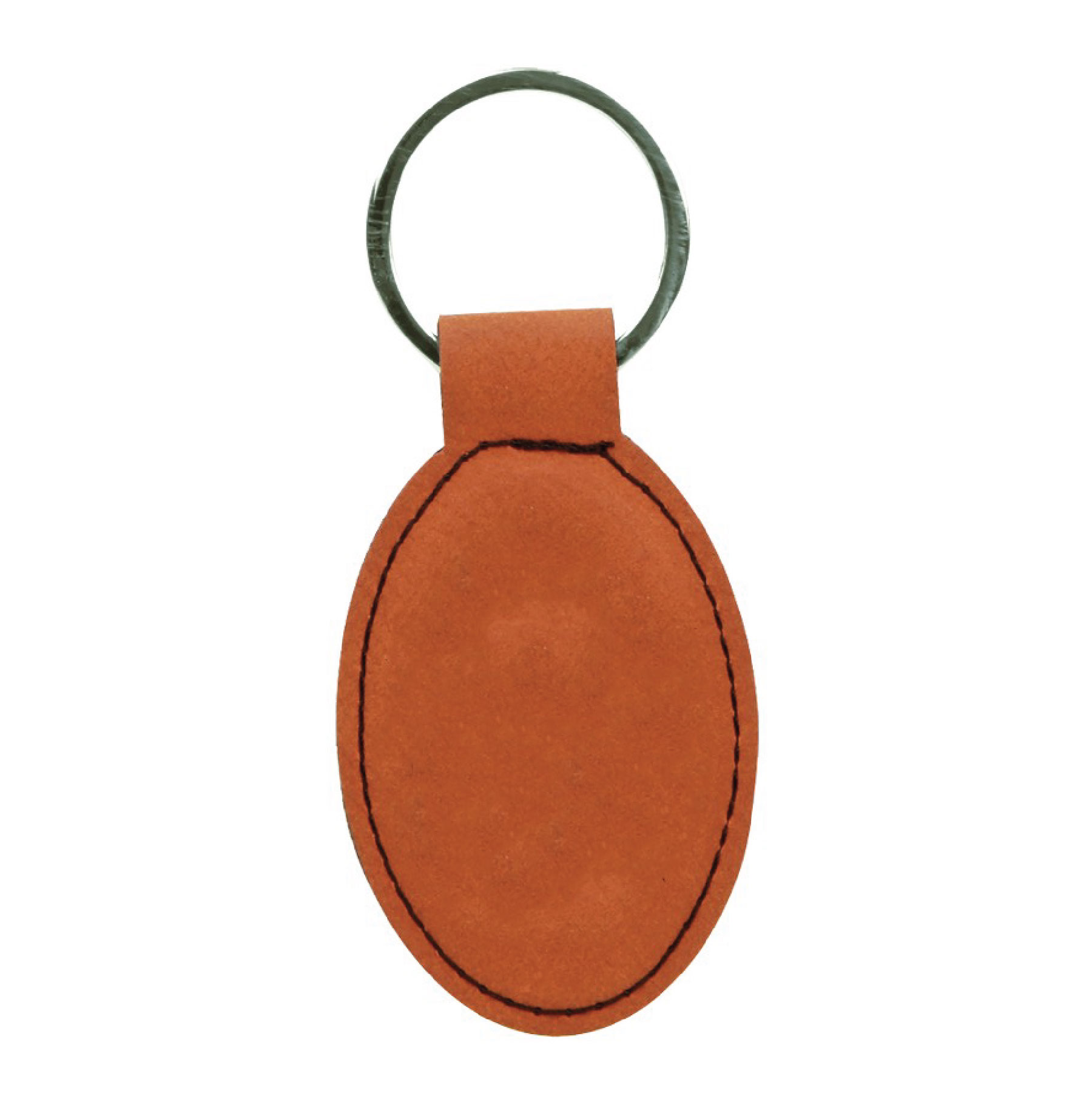 Rawhide Leatherette Oval Keychain 3