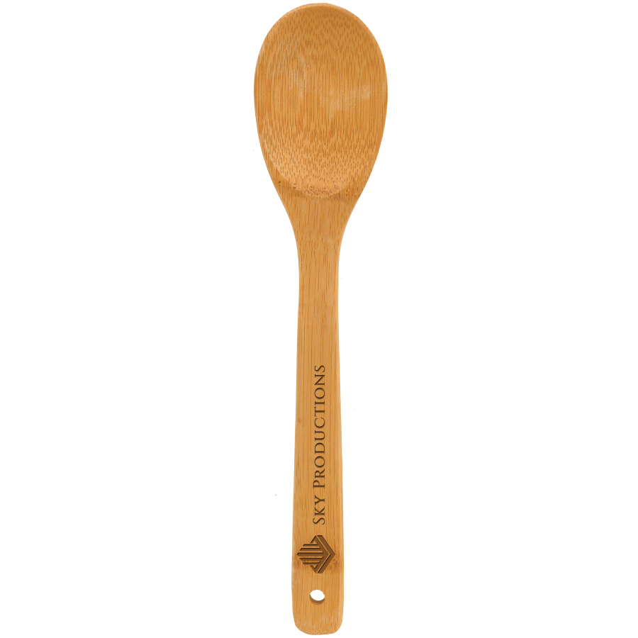 12" Bamboo Salad Spoon 1