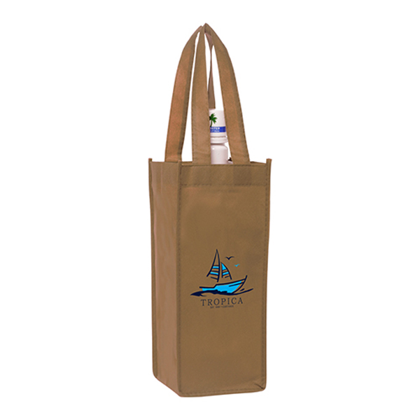 The Cordial Non-Woven Reusable Wine Bag (1 Color Imprint) 1