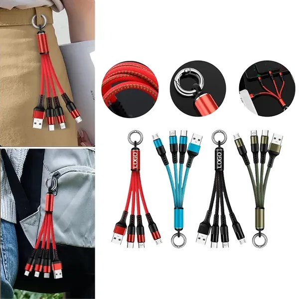 3-In-1 Portable Cable Key Ring 4
