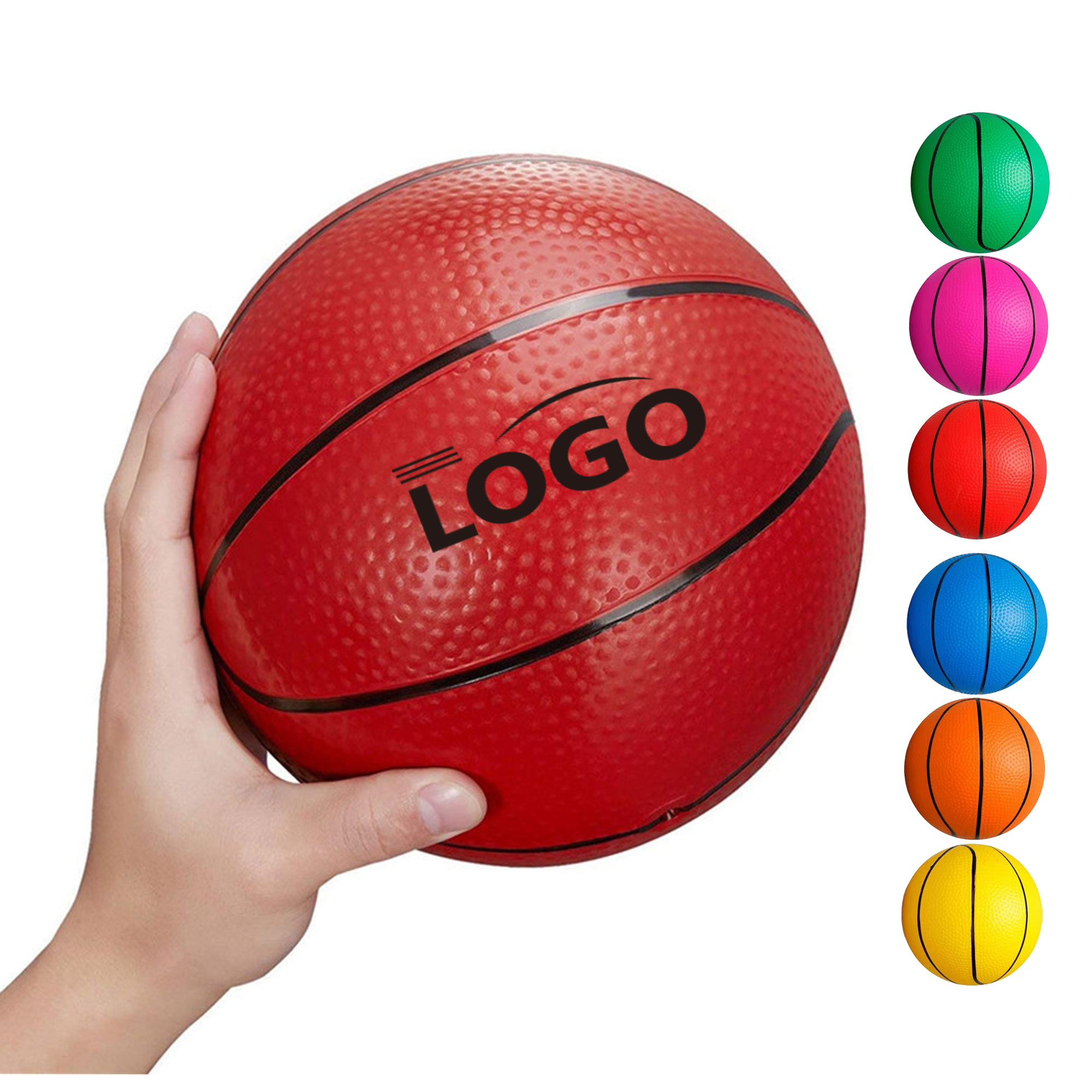 Bright 7" Kids Play PVC Basketball 2