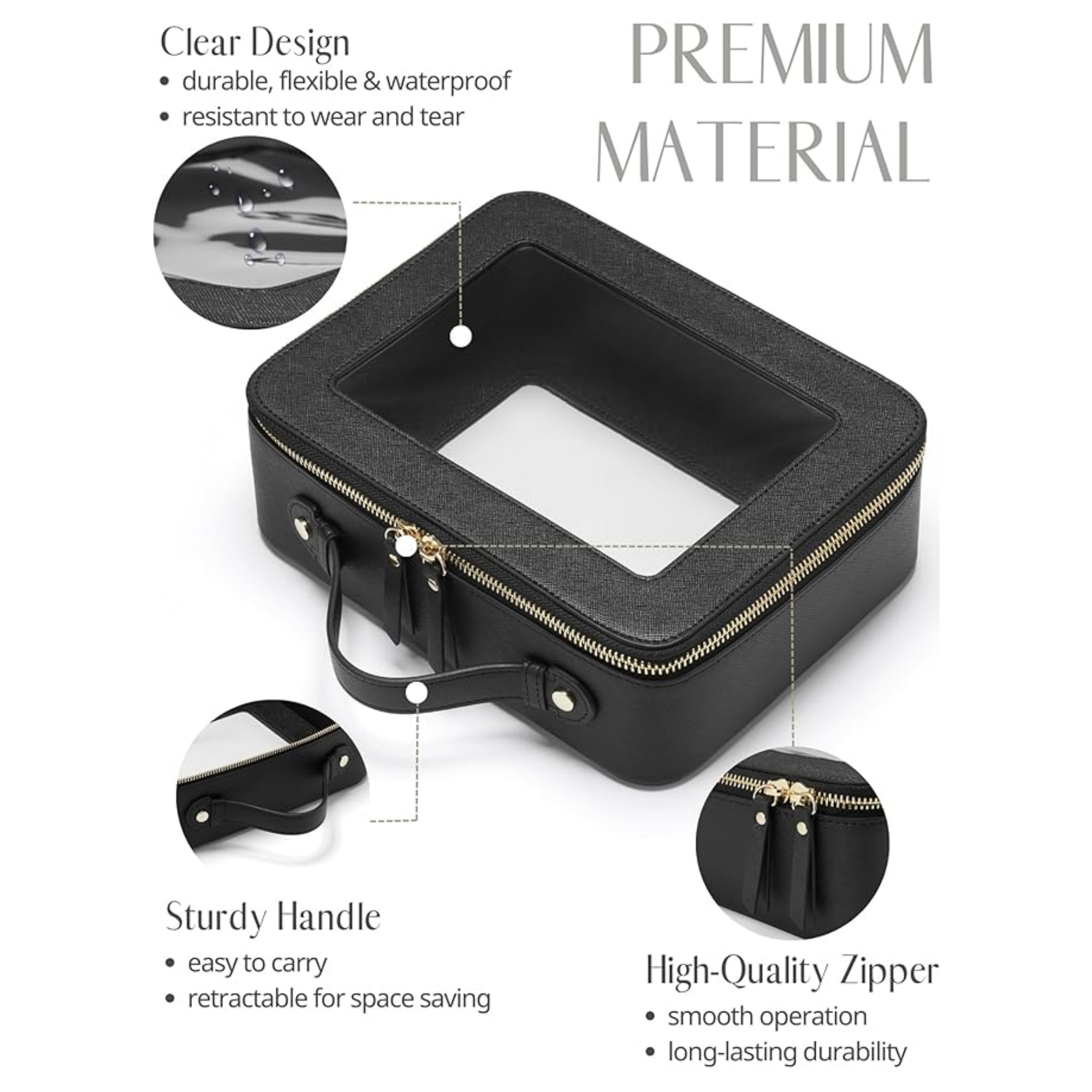 Transparent Toiletry Bag With Zipper 3