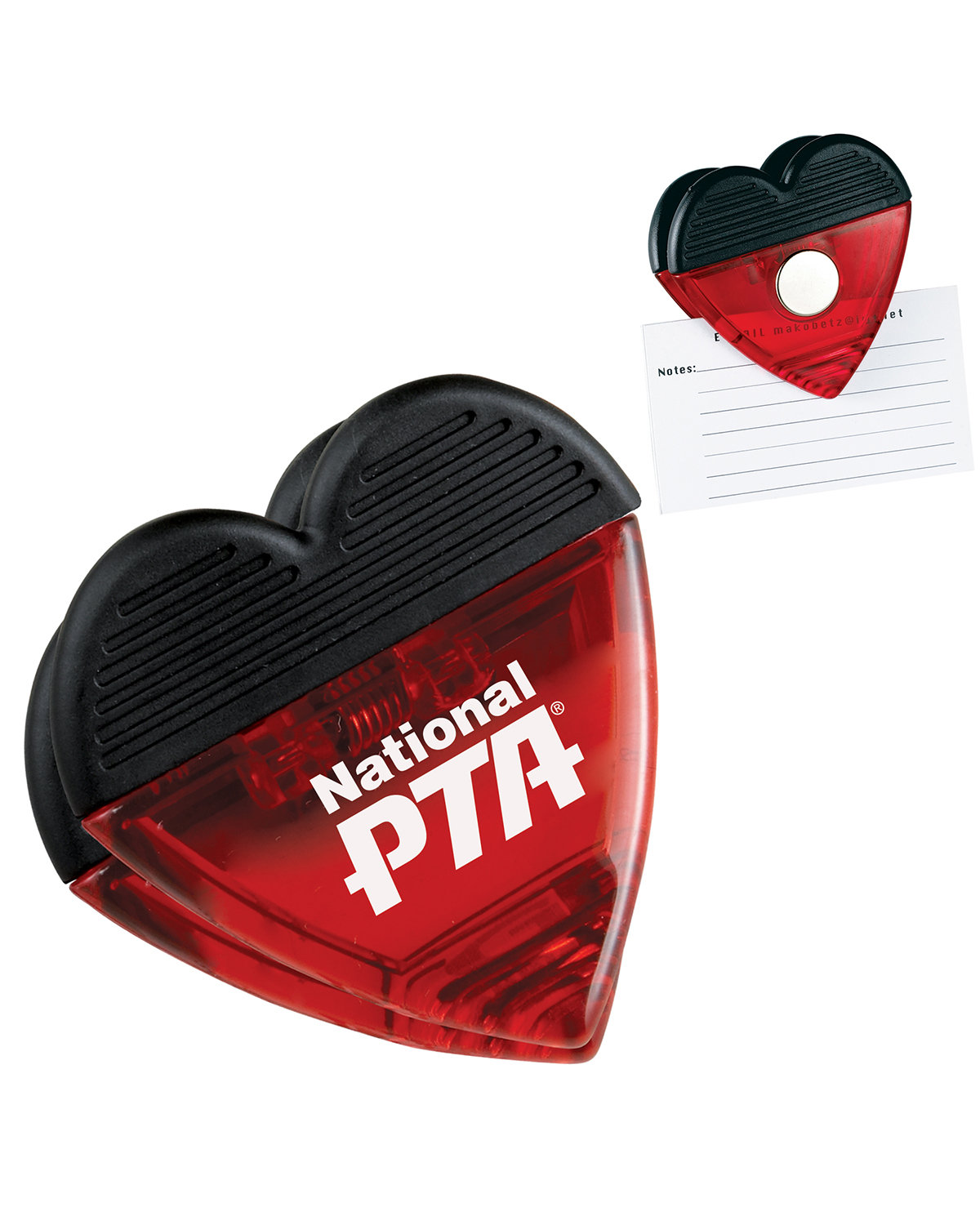 Heart Magnetic Memo Clip, custom magnet with logo imprint 2
