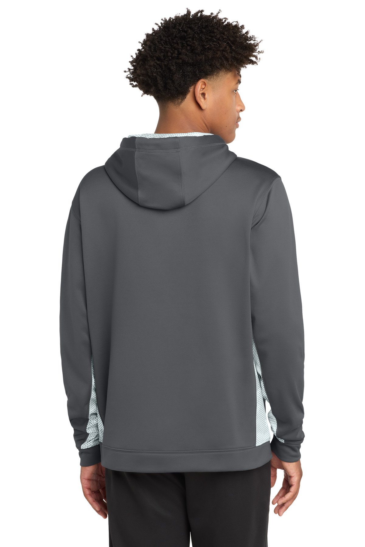 Sport-Tek Sport-Wick CamoHex Fleece Colorblock Hooded Pullover. ST239, custom hoodie or sweatshirt with logo imprint 15