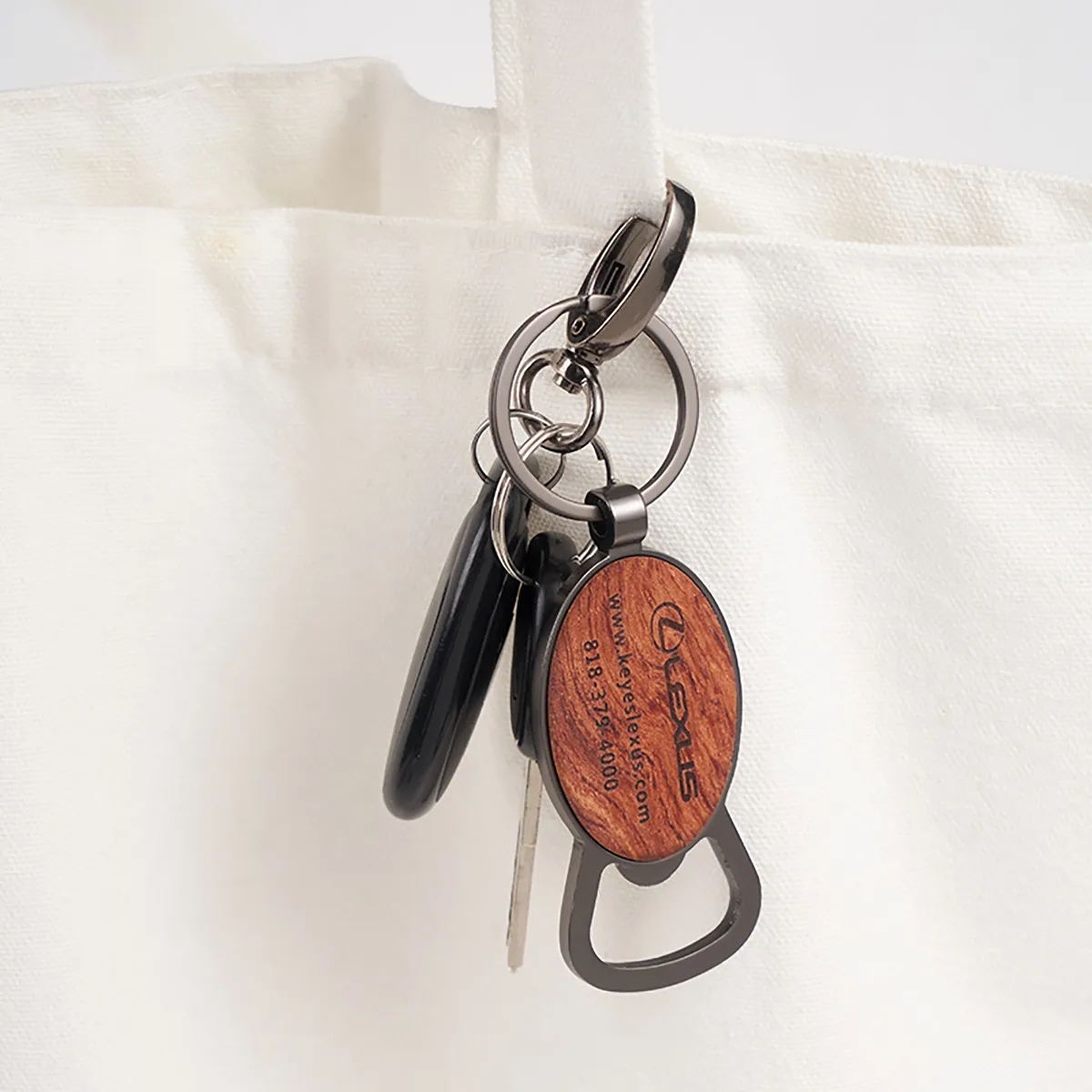 Wooden Bottle Opener Keychains 3
