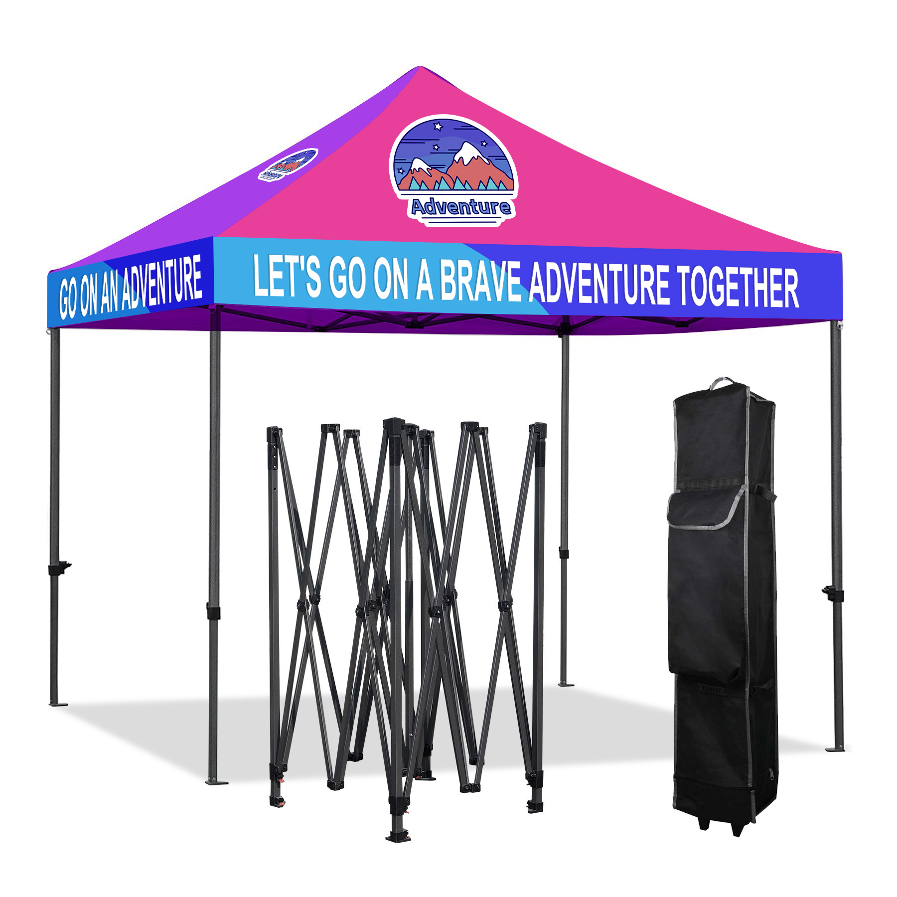 10'x10' Heavy Duty Steel Pop Up Canopy w/600 Denier Polyester 3
