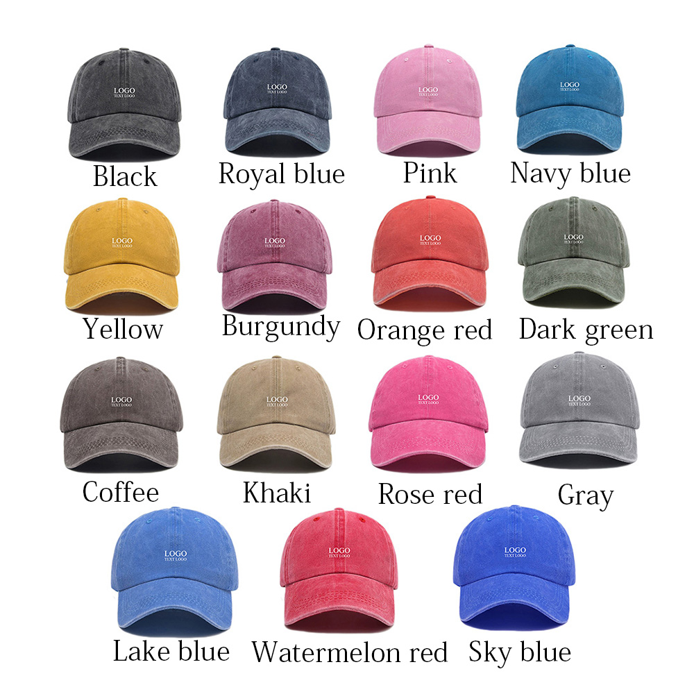 Vintage Washed Custom Dad Hat 15